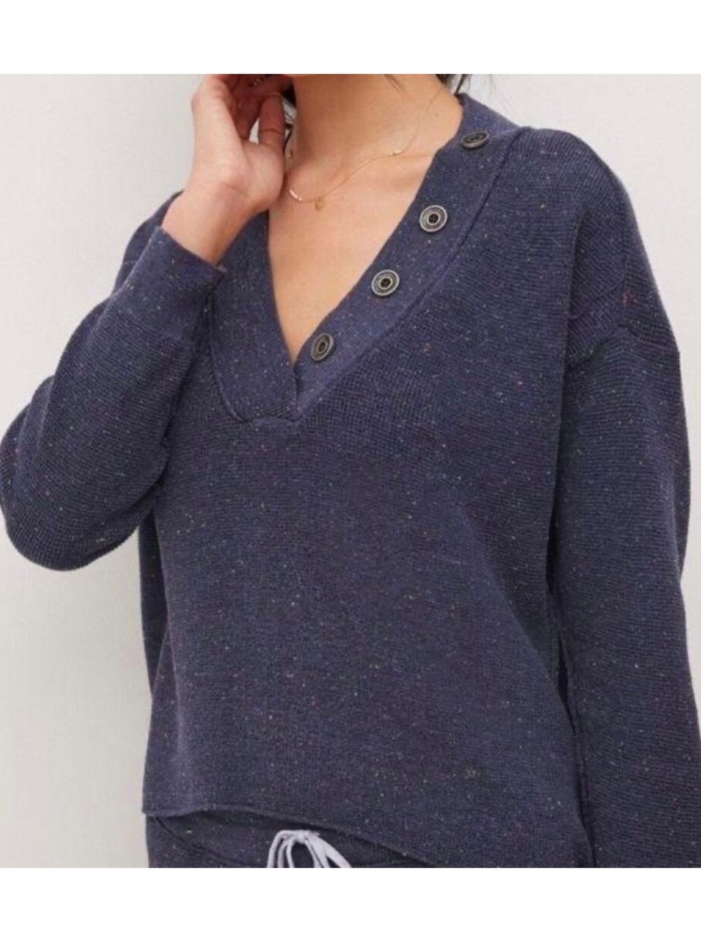 Anthropologie Daily Practice Henley Sweater